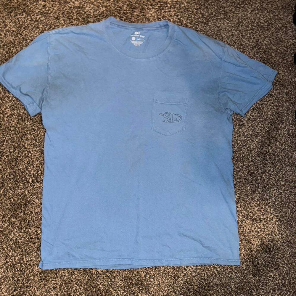 Blue Short Sleeve Crew Neck Tee